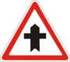 Знак 1.22 Перехрещення з другорядною дорогою