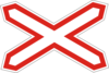 Знак 1.29 Одноколійна залізниця