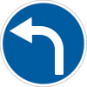 Знак 4.3 Рух ліворуч