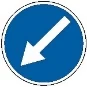 Знак 4.8 Об’їзд перешкоди з лівого боку