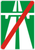 Знак 5.2 Кінець автомагістралі