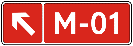 Знак 5.67.2 Номер і напрямок маршруту (дороги)